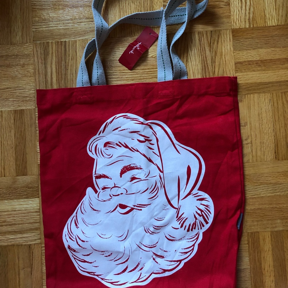 Vintage with tags Hallmark Red Santa Tote bag